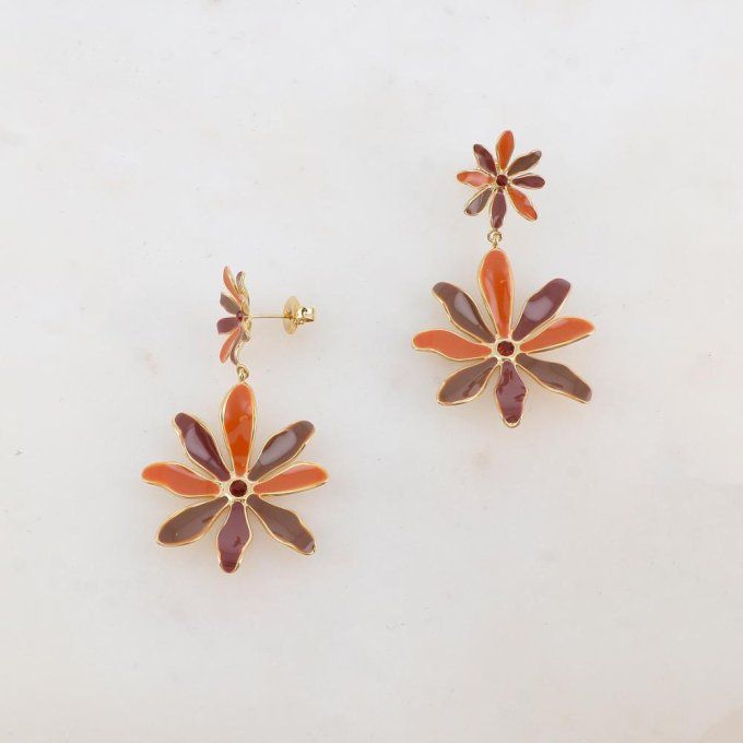 BOUCLES D'OREILLES FLEURS