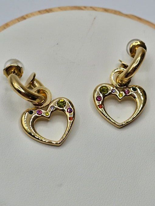 BOUCLES D'OREILLES COEUR