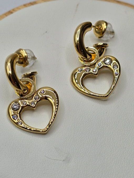 BOUCLES D'OREILLES COEUR