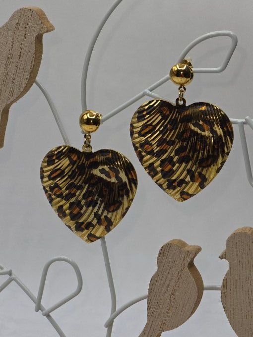 BOUCLES D'OREILLES LEOPARD