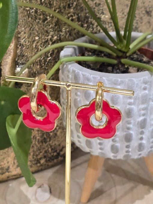 BOUCLES D'OREILLES FLEUR