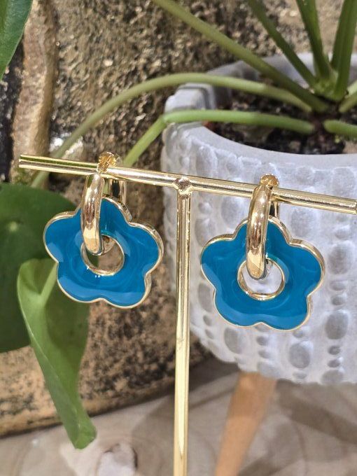 BOUCLES D'OREILLES FLEUR