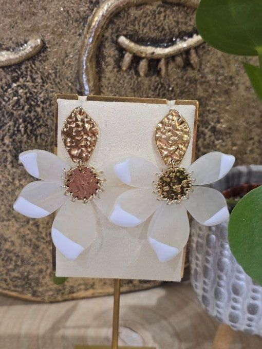 BOUCLES D'OREILLES FLEUR