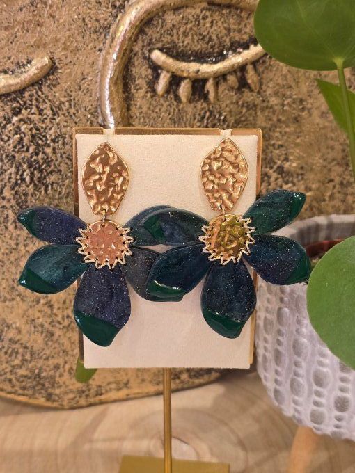 BOUCLES D'OREILLES FLEUR