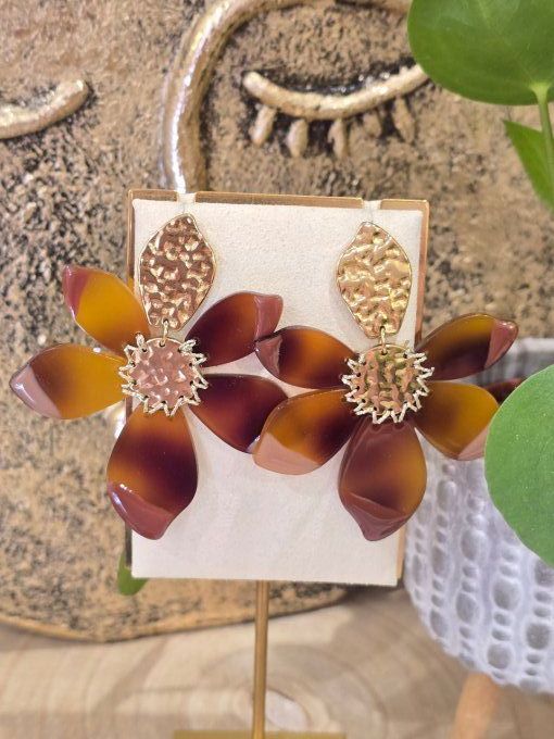 BOUCLES D'OREILLES FLEUR