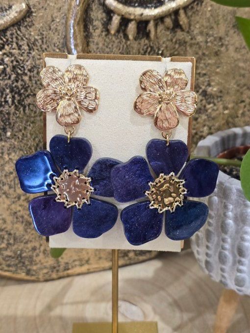 BOUCLES D'OREILLES FLEUR