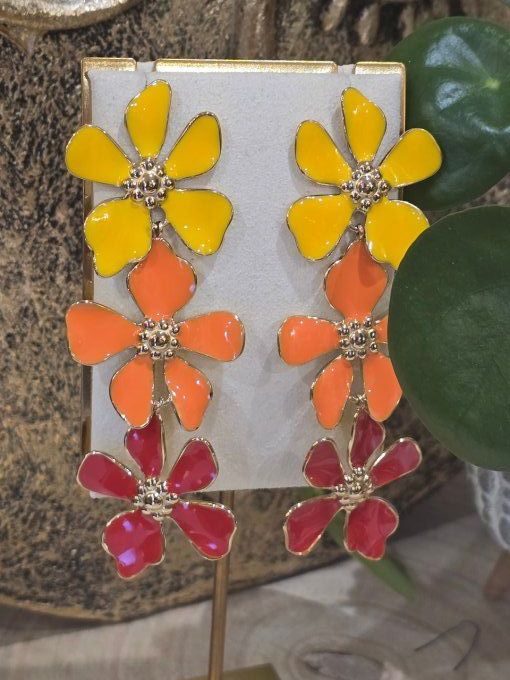 BOUCLES FLEURS