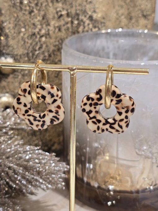 BOUCLES D'OREILLES FLEURS